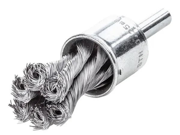 Lessmann Knot End Brush, 22mm, 0.35mm Steel Wire