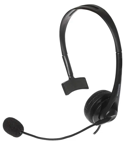 PROSOUND Single Ear Mono USB Headset with Boom Microphone