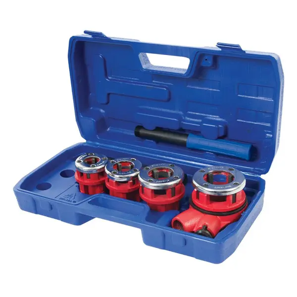 Silverline Pipe Threading Kit 5-Piece, 1/2” to 1-1/4” BSPT