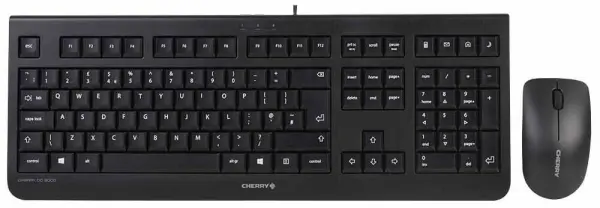 CHERRY DC 2000 Set Tastiera e Mouse Cablati, Nero