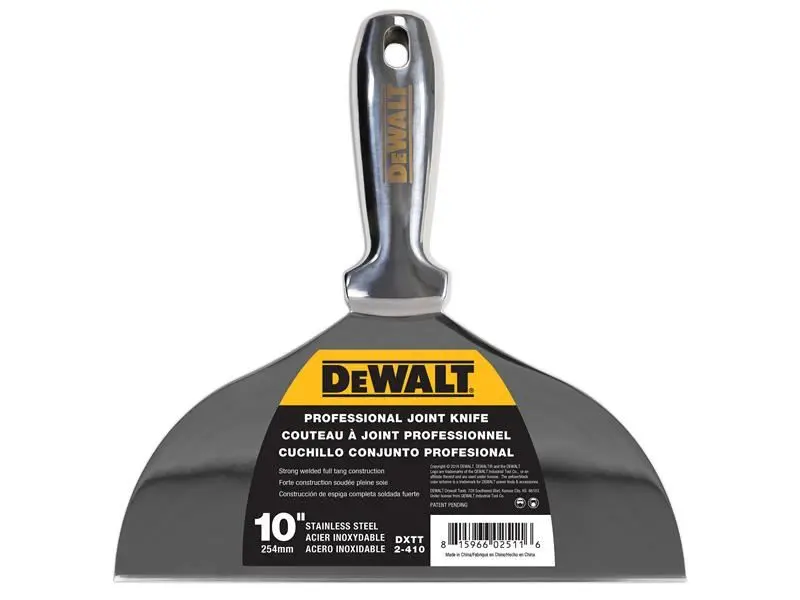 DEWALT Stainless Steel Jointing/Filling Knife 250mm (10in)
