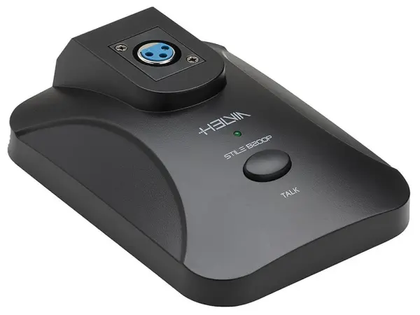 HELVIA Gooseneck Microphone Universal Base with Push-to-Talk