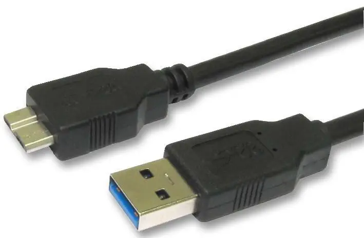 PRO SIGNAL USB 3.0 A na Micro B kabel, 1,8m, černý