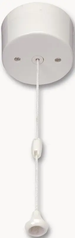 Interruptor de Cordão CLICK 10AX 2 Vias, Cromado/Cromado Satinado