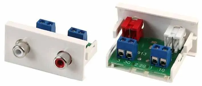 CLEVER LITTLE BOX Conec2 Phono Snap-In Module 2x, Screw Terminal