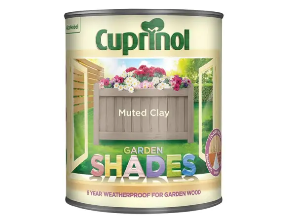 Cuprinol Garden Shades Muted Clay 1L 목재 보호제