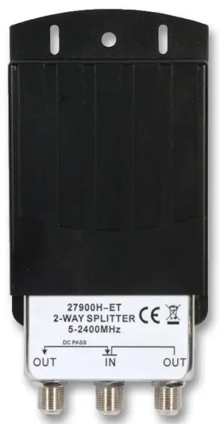 LABGEAR 2-Way Splitter Outdoor Box, 5-2400MHz