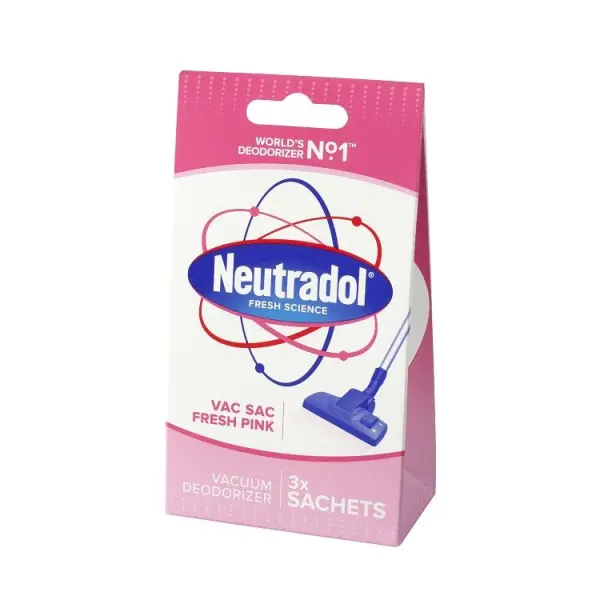 Neutradol Vac Sac Fresh Pink Deodoriser, 3 Sachets