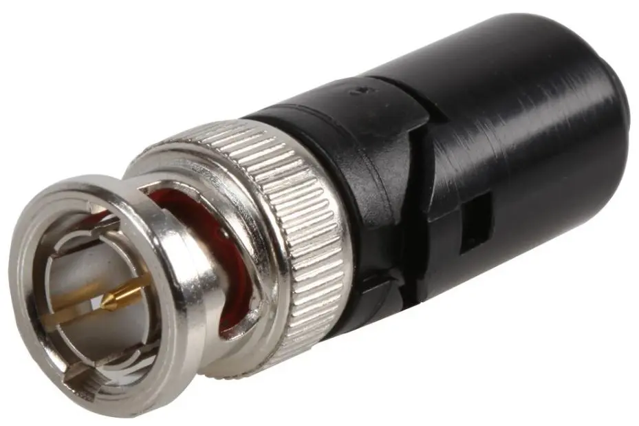 COAX CONNECTORS Conector BNC Spring-Lock 75 Ohm, 1GHz, Contacto en Oro