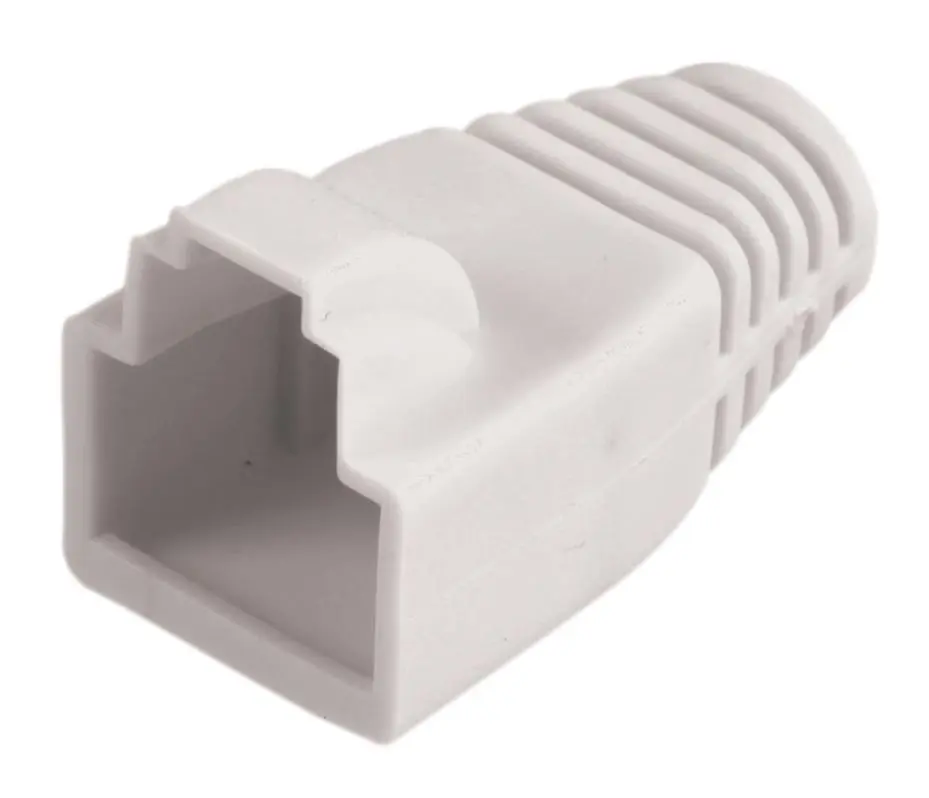 TUK RJ45 Cat5e ストレインリリーフブーツ 直径5-5.8mm対応 ホワイト