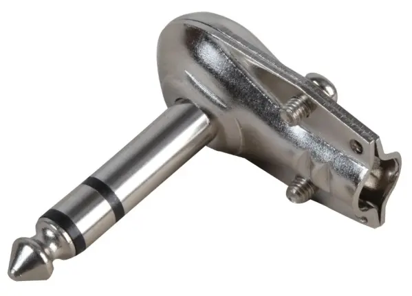PRO SIGNAL Connettore Jack Stereo da 6.35mm Angolo Retto