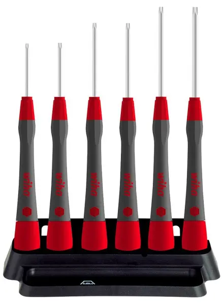 Wiha PicoFinish 267P Precision Torx Screwdriver Set, 6 Piece