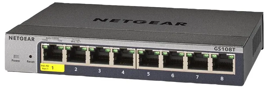 NETGEAR 8 Portový Gigabitový Smart Pro Switch, Managed L2/L3, Cloud