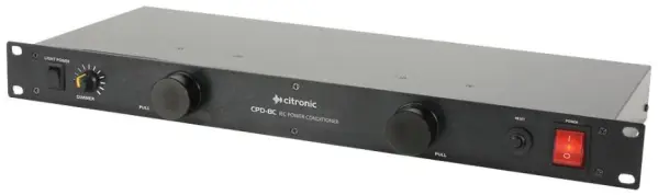 Citronic 8-Way IEC Power Conditioner, 19-inch 1U Rack Mount