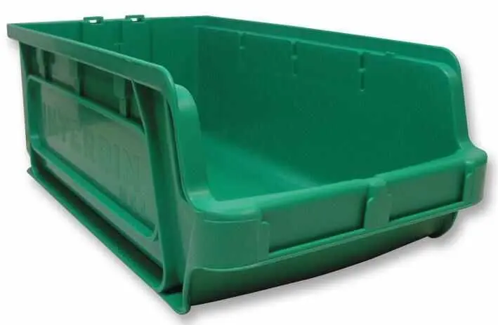 Interbin Contenitore in Plastica ad Alta Capacità, Verde, 370mm