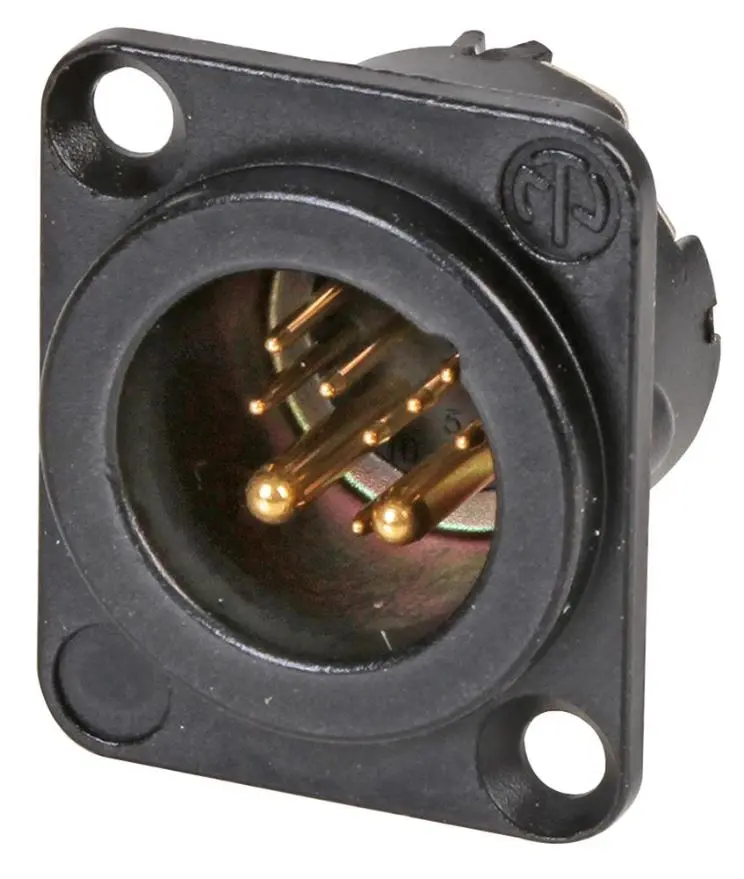 NEUTRIK - 8+2-Poliger XLR-Stecker mit D-Form-Gehäuse, Metall
