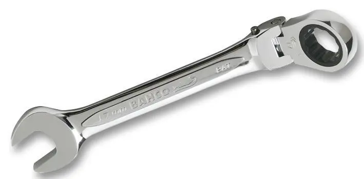 Clé combinée à tête pivotante Bahco avec cliquet, 10mm