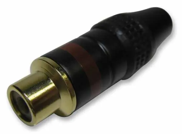 PRO SIGNAL Phono Socket, Zwart & Rood