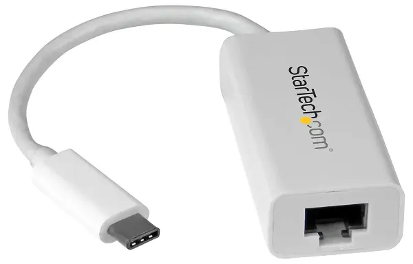 USB-C to Gigabit Ethernet Adaptor, White
