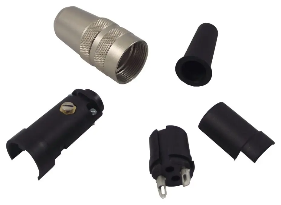 BINDER 680 Series 2-Way Free Socket Connector, 250V/7A, M16