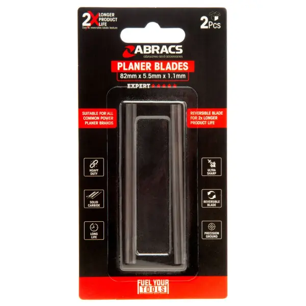 Abracs PB8202 Lamette per Pialla 82mm, Confezione da 2