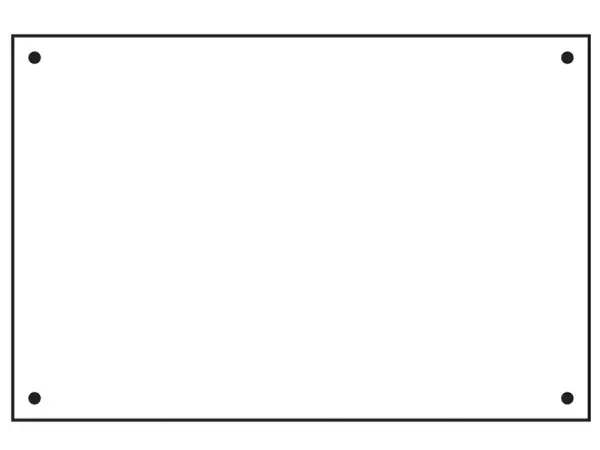 SCAN - Clár Taca Dóchúil 600 x 400mm le haghaidh Comharthaí Slándála