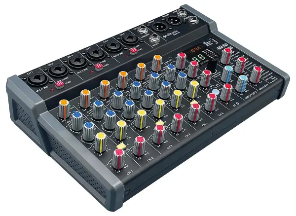 CITRONIC CMA Series Compact Audio Mixer, 6 Mono & 2 Stereo, Bluetooth, DSP, 99