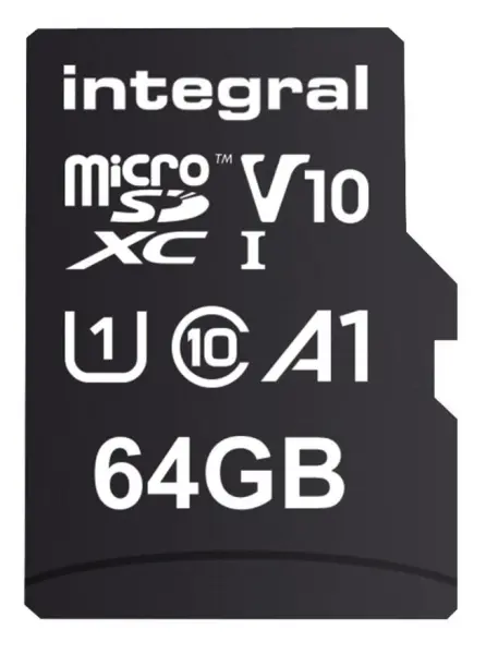 INTEGRAL Cartão de Memória MicroSDXC 64GB UHS-I U1 V10, 100MB/s