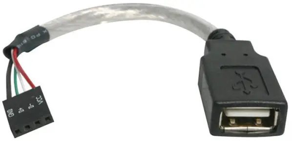 STARTECH Adaptador USB 2.0 Hembra a Conector de Placa Base 4 Pines, 15cm