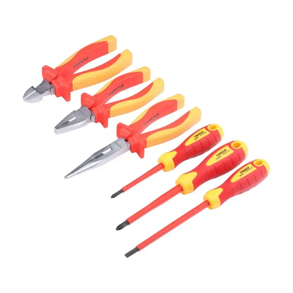 Timco Professional VDE Pliers & Screwdriver Set - 6pcs