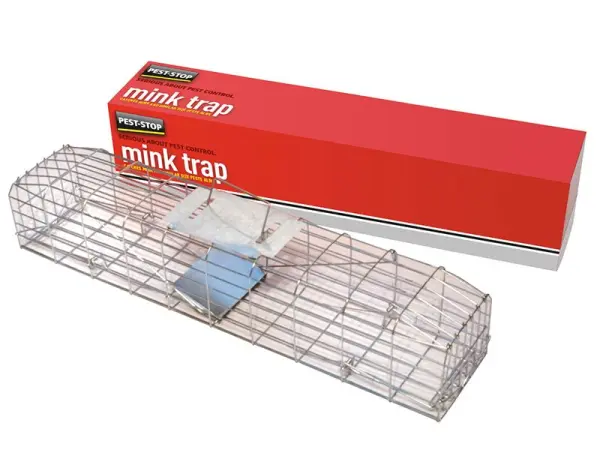 Pest-Stop Mink Cage Trap, Galvanised Steel, 30in