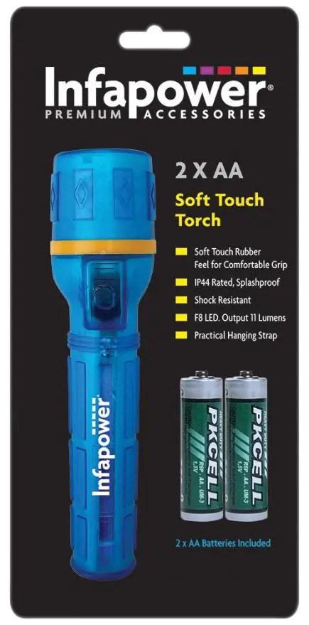INFAPOWER Torche Soft Touch avec LED F8, 11 Lumens