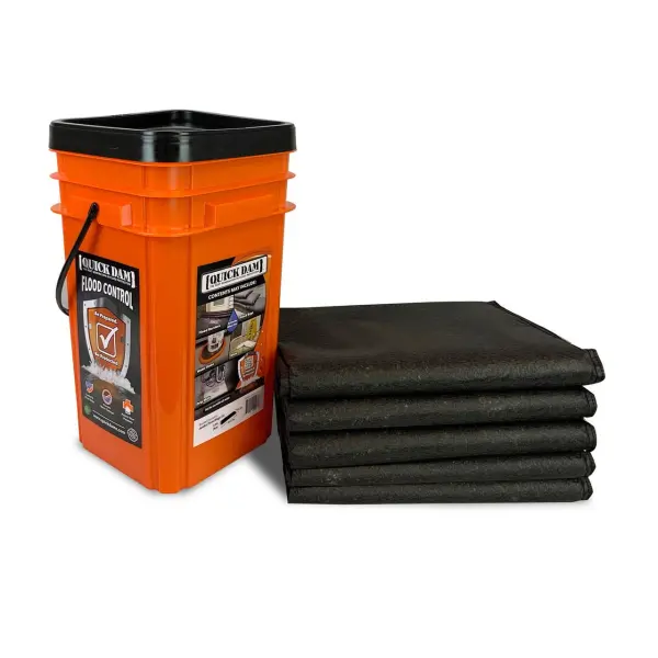 Quick Dam Grab & Go Bucket - 5x Jumbo Flood Bags (5 Piece)
