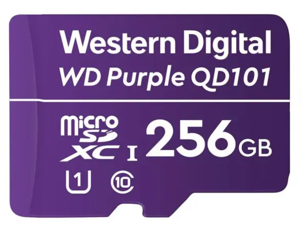 WD Purple SC QD101 256GB MicroSDXC Card, Class 10 U1
