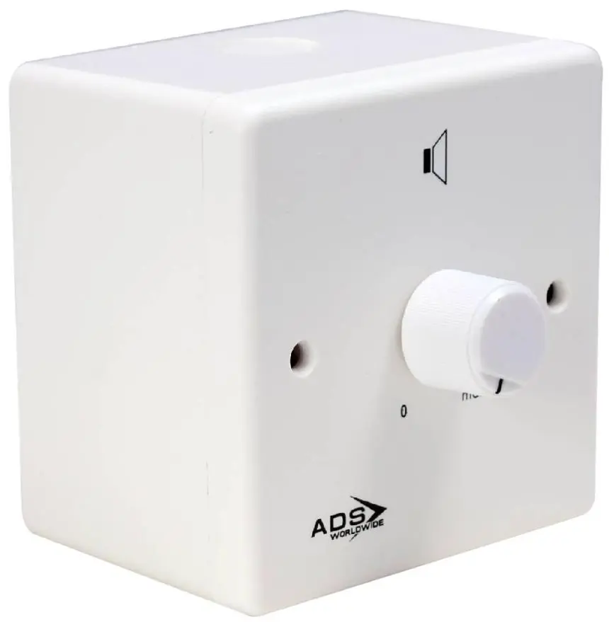 ADS Worldwide 12W Volume Controller, ABS, 100V, with Back Box