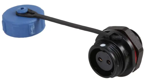 PRO ELEC SP13 2-polige paneelmontage stopcontact, IP68, 250V AC