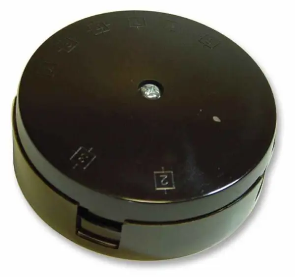 BRITISH GENERAL 4-Way 20A Junction Box, Brown, 80mm