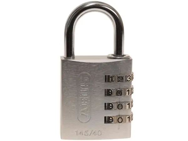 ABUS 145/40 Kombinovaný visací zámek 40mm, hliník, stříbrný