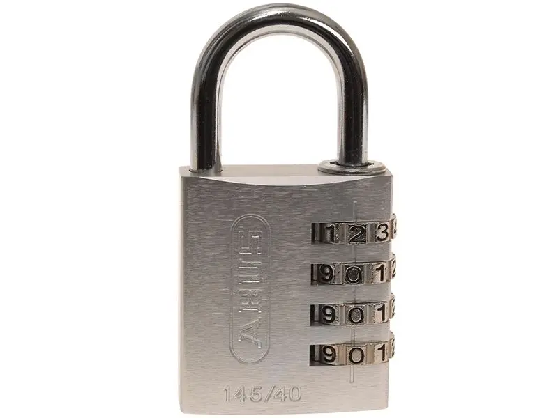 ABUS 145/40 40mm アルミニウム製ダイヤル式南京錠 シルバー