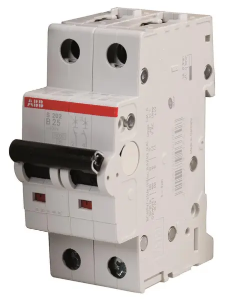 ABB 25A DP Διακόπτης Κυκλώματος Τύπου Β, 2Πόλοι
