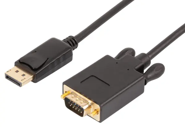 Pro Signal UK DisplayPort 1.2 to VGA Adaptor Cable, 1m