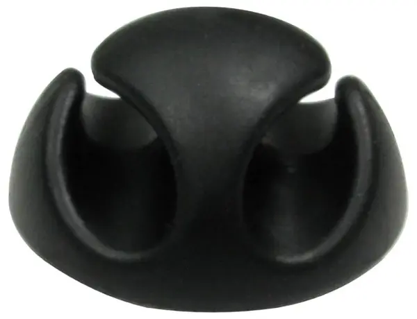 Raraion Double Channel Adhesive Cable Tidy - Black