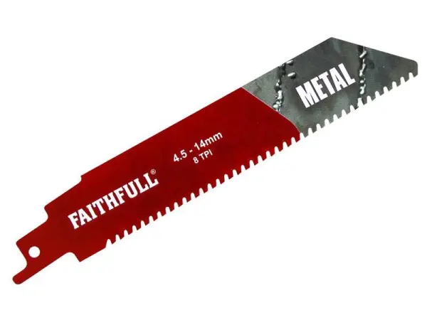 Faithfull Metal Carbide Sabre Saw Blade - S930HM, 152mm x 8 TPI