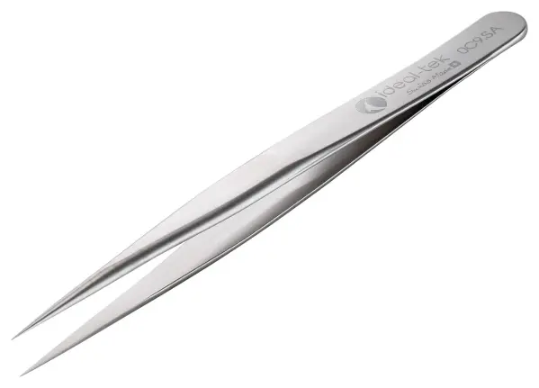 IDEAL-TEK High Precision Tweezers, Straight Pointed Tips - 90mm