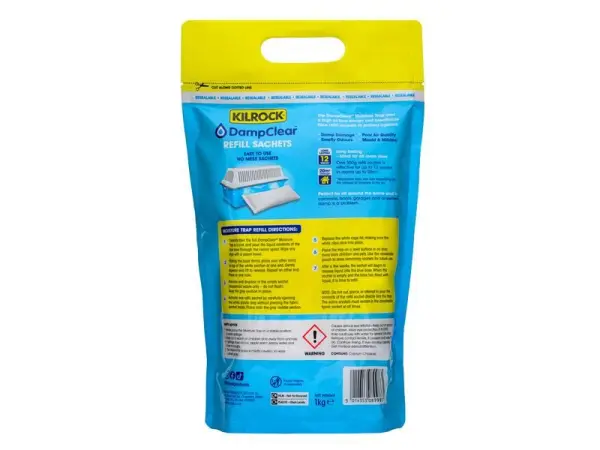 Kilrock Damp Clear Αναπλήρωση Κατά Της Υγρασίας 2x500g