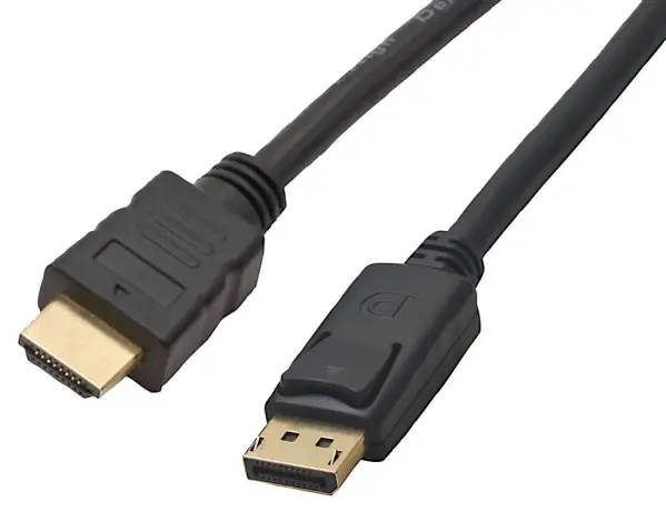 AV STAR - DisplayPort 公對 HDMI 公連接線，0.5米 黑色