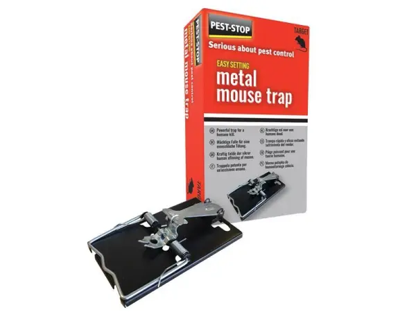 Pest-Stop Easy Setting Metal Mouse Trap - Durable & Reusable