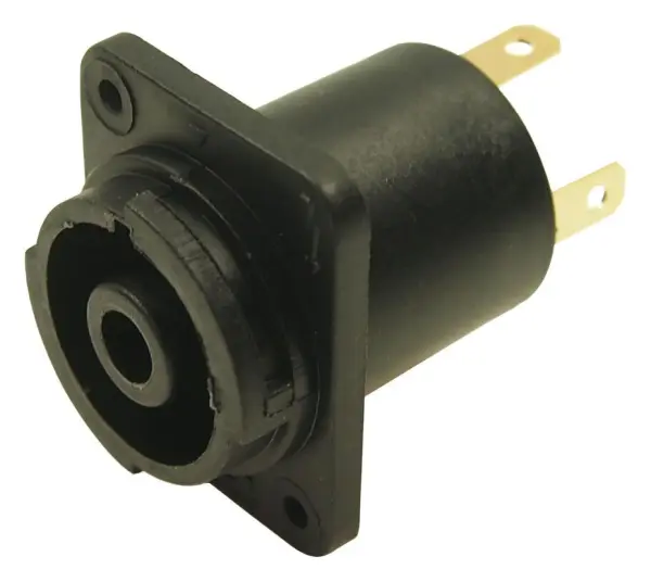 CLIFFCON 4-Pole Panel Mount Socket, 20A, Faston/Solder