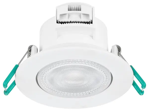 SYLVANIA - 4.8W LED Recessed Tilting Downlight, 3000K, 500lm, Non-Dimmable, - sylvania 4.8w pack of 3