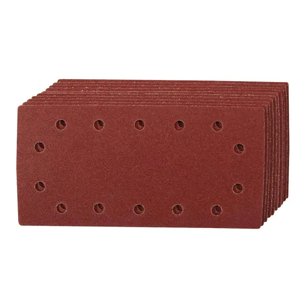 Silverline Hook & Loop 1/2 Sheets, 60 Grit, 10pk